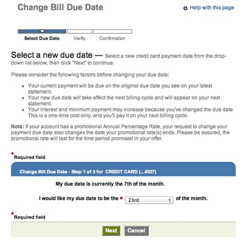 Coincidentally i have a card with payments due on the 2nd of each month, the billing cycle ends the 5th of each month. How To Change Credit Card Due Dates Online at Each Bank