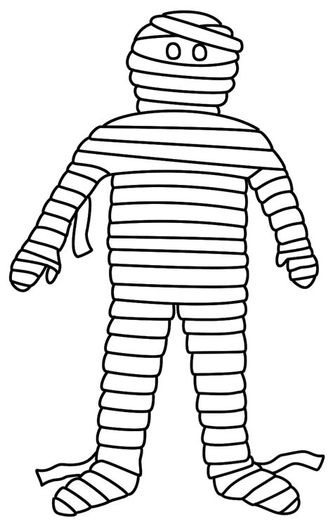 Simple free sharks coloring page to print and color. Mummy Coloring Pages - GetColoringPages.com