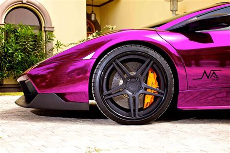 Matte Purple Lamborghini Lp 670 4 Sv Becomes Chrome Purple Gtspirit