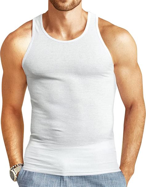 New Mens White 100 Cotton Singlet Top Undergarment Men Underwear Menands