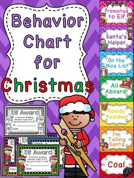(click on image and save to your computer. Christmas Behavior Chart by Miss Giraffe | Teachers Pay Teachers