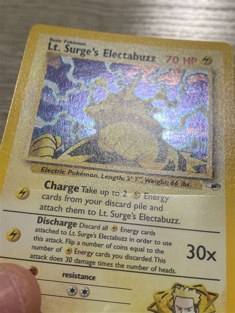 Pokémon TCG Lt Surge s Electabuzz Gym Heroes 6 132 Holo Unlimited Rare LP eBay