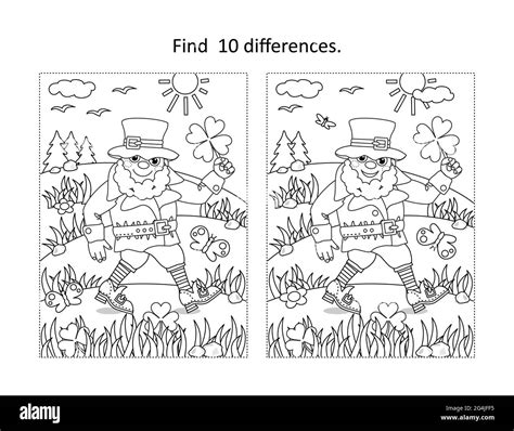 Spot The Difference Puzzle St Patrick Cut Out Stock Images And Pictures