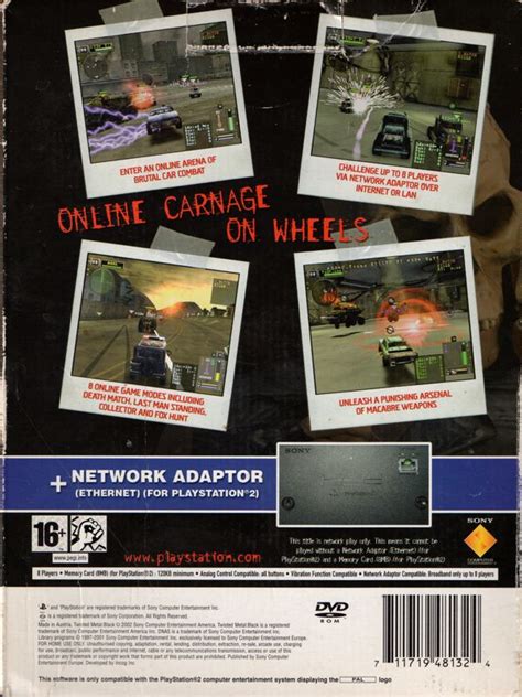 Twisted Metal Black Online 2002 Playstation 2 Box Cover Art Mobygames