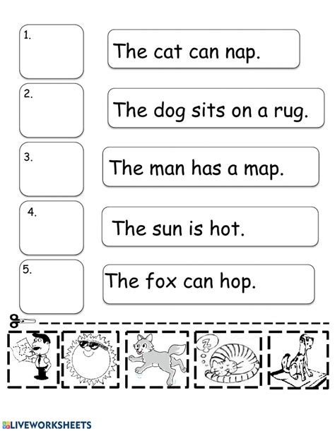 Cvc words short vowel word building cards is a quick, easy to prep activity to help students read, build, and write cvc words. Ejercicio de Simple Sentences