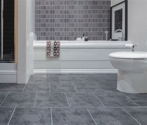 Grey Quartz Bathroom Floor Tiles With Images Best Bathroom Flooring Gray Tile Bathroom