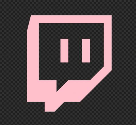 Hd Twitch Light Pink Outline Icon Symbol Transparent Background Png