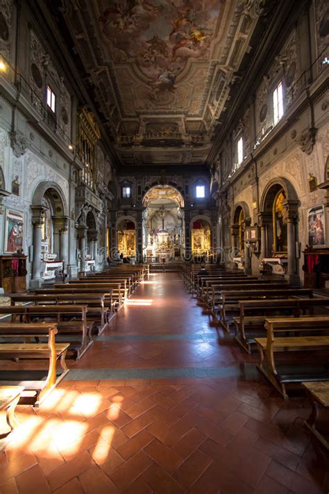 Church Of San Domenico In Siena Tuscany Italy Editorial