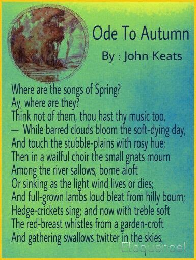 🐈 john keats ode to autumn analysis to autumn by john keates 2019 02 07