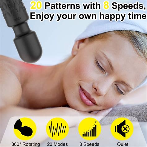 Personal Massager With 20 Vibrating Patterns 8 Speeds