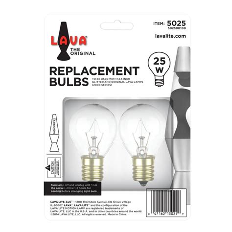 3.8 out of 5 stars. 25W LAVA® Lamp Light Bulb W/Tray - Schylling