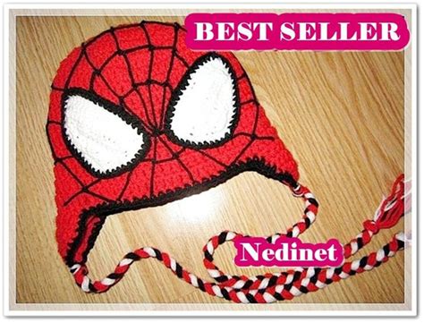 Crochet Pattern Spiderman Crochet Hat Spiderman Costume Etsy