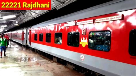 22221 rajdhani express central railway mumbai to delhi youtube
