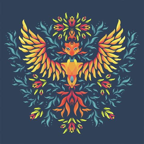 Phoenix Rising Digital Art By Vess Dsign Pixels
