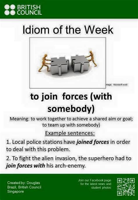 To Join Forces With Somebody English Idioms Learn English Learn