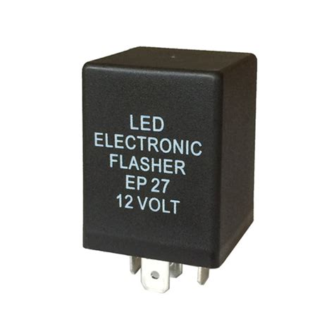 Buy 5 Pin EP27 LED Flasher Relay Decoder 12V DC Fix Turn Signal Hyper