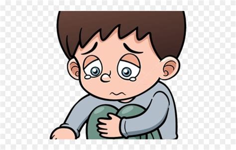 Sadness Clipart Parent Sad Boy Cartoon Png Transparent Png 4179197