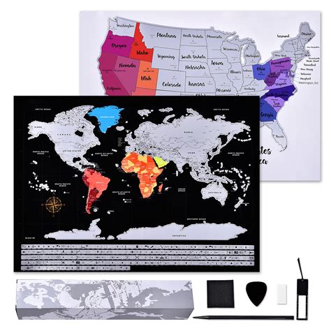 Buy NC Scratch Off World and Deluxe US Includes Complete Accessories