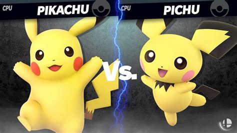 Pikachu Vs Pichu Super Smash Bros Ultimate Cpu Showdown Youtube