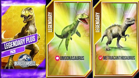 New Premium Legendary Plus Pack New Limited Time Dinosaurs Jurassic World The Game Youtube