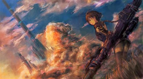 Wallpaper Sunlight Anime Girls Artwork Science Fiction Mythology