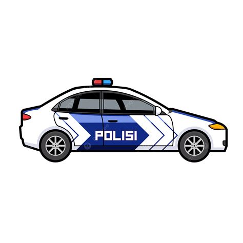 Mobil Polisi Indonesia Vektor Polisi Mobil Lalu Lintas Png Dan