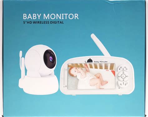 Wireless Baby Monitor With Ptz Night Vision Camera And 5 Inch Portable