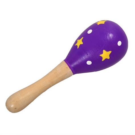 A Wooden Maraca Musical Instrument Childrens Toy In Toy Musical