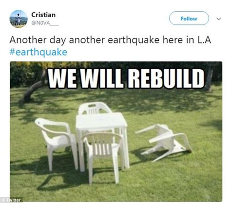 Twitter Users Brush Off 44 Magnitude Quake In La With Memes Daily