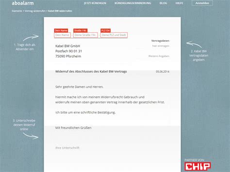 Hierfür stellen wir dir eine kostenlose vorlage und muster als pdf zum download zur verfügung. Kabel BW Widerruf - Vorlage - Download - CHIP
