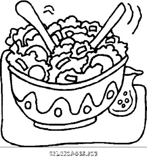 Coloriage Aliments gratuit à imprimer liste à