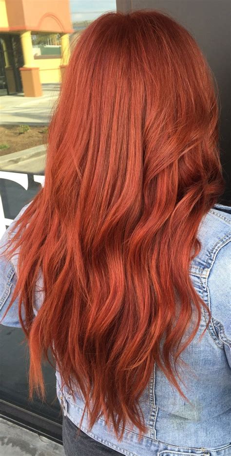 Copper Red Hair Using Redken Color Hair Color Orange Ginger Hair Color Natural Red Hair
