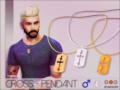 Cross Pendant By Mathcope At Sims 4 Studio Sims 4 Updates