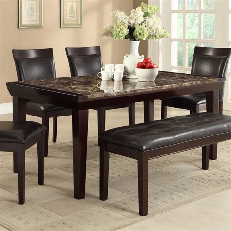 Homelegance Thurston Faux Marble Dining Table At
