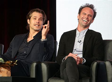 Walton goggins, 10 ноября 1971 • 49 лет. Walton Goggins and Timothy Olyphant at an event for ...