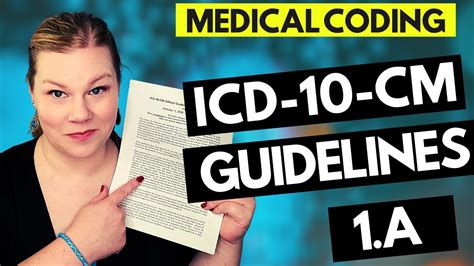 Medical Coding Icd Cm Guidelines Lesson A Coder Explanation And Examples For Youtube