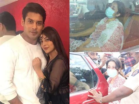 Inconsolable Shehnaaz Gills Visuals From Sidharths Last Rites Go Viral Video