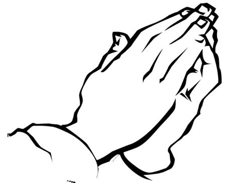 Hand Praying To God Coloring Page Coloring Sky