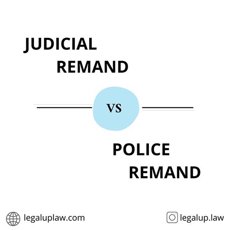 Difference Between Judicial Remand And Police Remand Legal Up