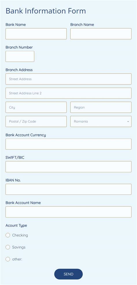 Free Bank Authorization Form Template 123formbuilder