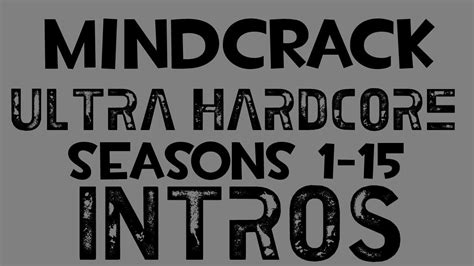 Mindcrack Ultra Hardcore Uhc Intro Montage Seasons P Hd Youtube
