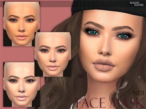 Sims 4 — Mh Face Mask N01 By Magichand — 8 Swatches Compatible