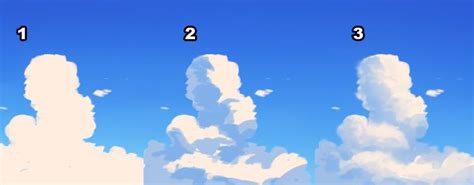 How To Draw Anime Clouds Sky - Anime Cloud Tutorial