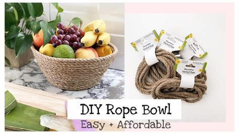 Diy Rope Bowl Easy Affordable Youtube