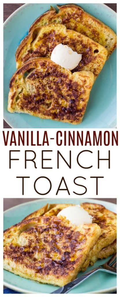 Vanilla Cinnamon French Toast Delicious Little Bites