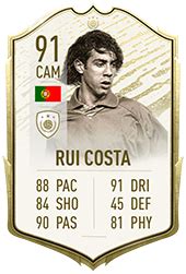 91 rui costa cam 88 pac. Rui Costa - FIFA 20 Icon Player
