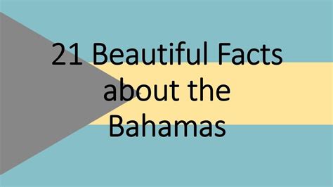 21 Beautiful Facts About The Bahamas Youtube