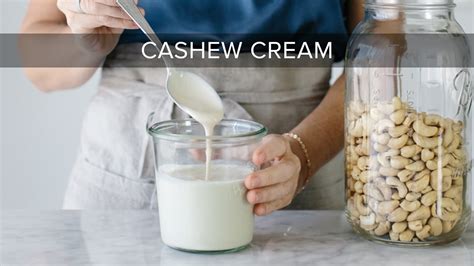 How To Make Cashew Cream Dairy Free Vegan Cashew Cream Youtube