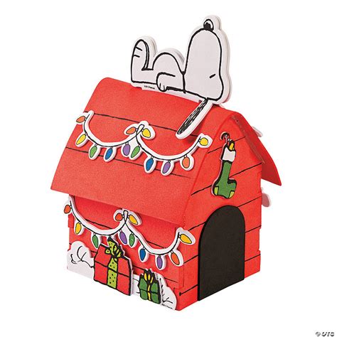 Peanuts 3d Snoopys Christmas Dog House Craft Kit Less Than Perfect