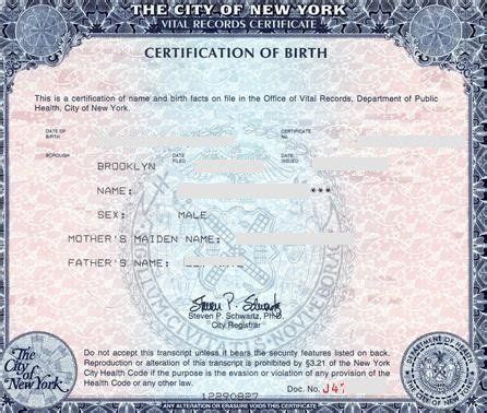 A birth certificate can also be defined as an official document that is usually prepared and issued by the relevant authorities to act as a record of a new born baby's. Short form birth certificate ("Certification of birth ...